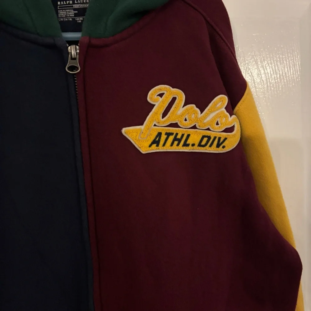 Polo Ralph Lauren Youth Kids Colorblock‎ Zip Hoodie Size Large 14-16